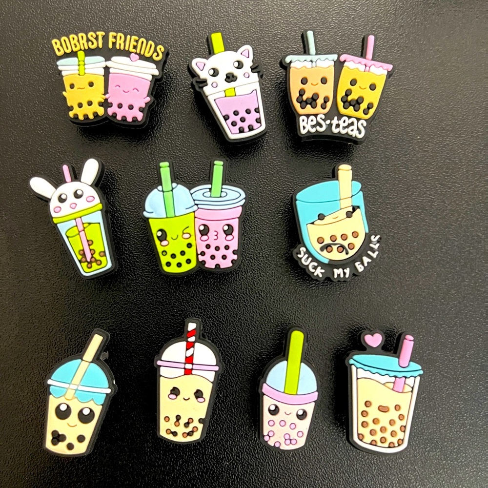 Croc charm set- Bobba Teas
